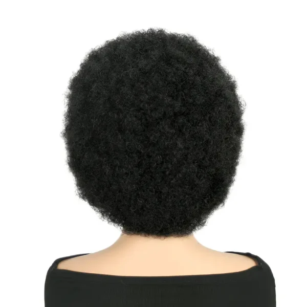 Perruque élégante en dentelle frontale bouclée afro crépue - Image 8