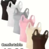 Lot de 6 débardeurs en nylon et élasthanne avec détails en dentelle contrastée Lot de 6 débardeurs en nylon et élasthanne avec détails en dentelle contrastée, hauts sans manches de couleur unie 12 janvier 2025 Kotazando