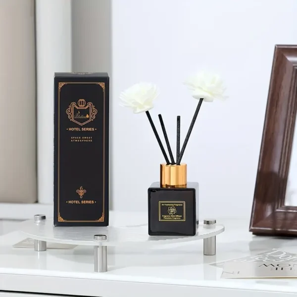 Lot de 2 diffuseurs de parfums différents, en rotin ondulé – Image 4
