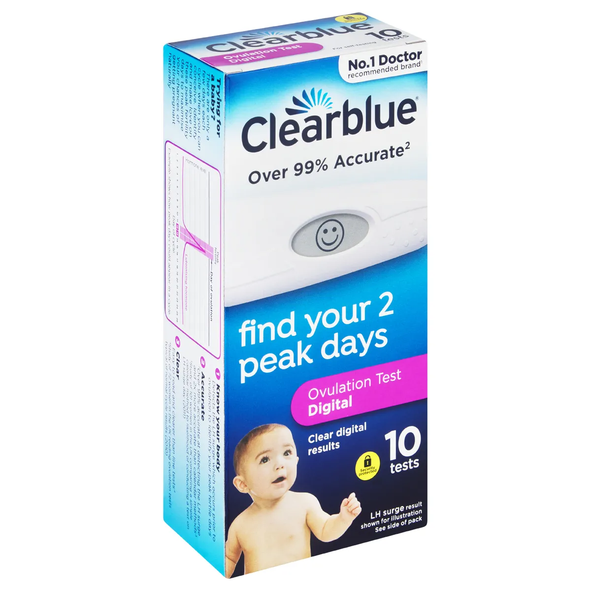 Test d'ovulation numérique Clearblue 10 2 Test d'ovulation numérique Clearblue 10