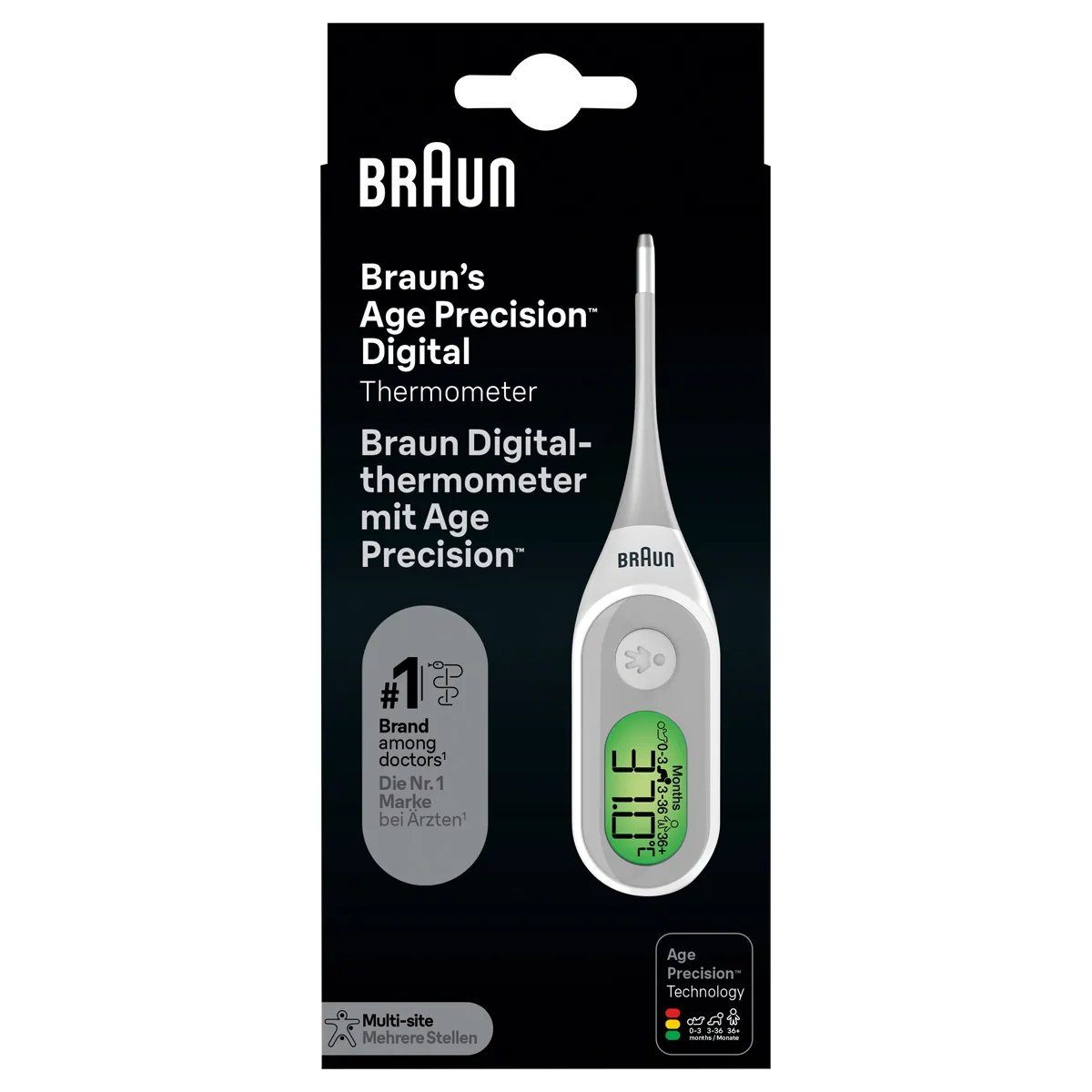 Thermomètre numérique haute vitesse Braun avec Age Precis Prt2000 4 Thermomètre numérique haute vitesse Braun avec Age Precis Prt2000 – Image 3