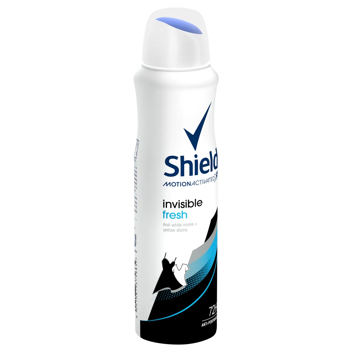 Déodorant Shield pour femme 150 ml Invisible Black & White Fresh 3 Déodorant Shield pour femme 150 ml Invisible Black & White Fresh – Image 2