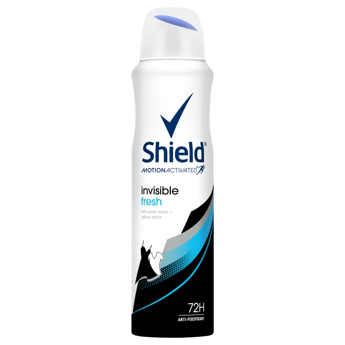 Déodorant Shield pour femme 150 ml Invisible Black & White Fresh 2 Déodorant Shield pour femme 150 ml Invisible Black & White Fresh