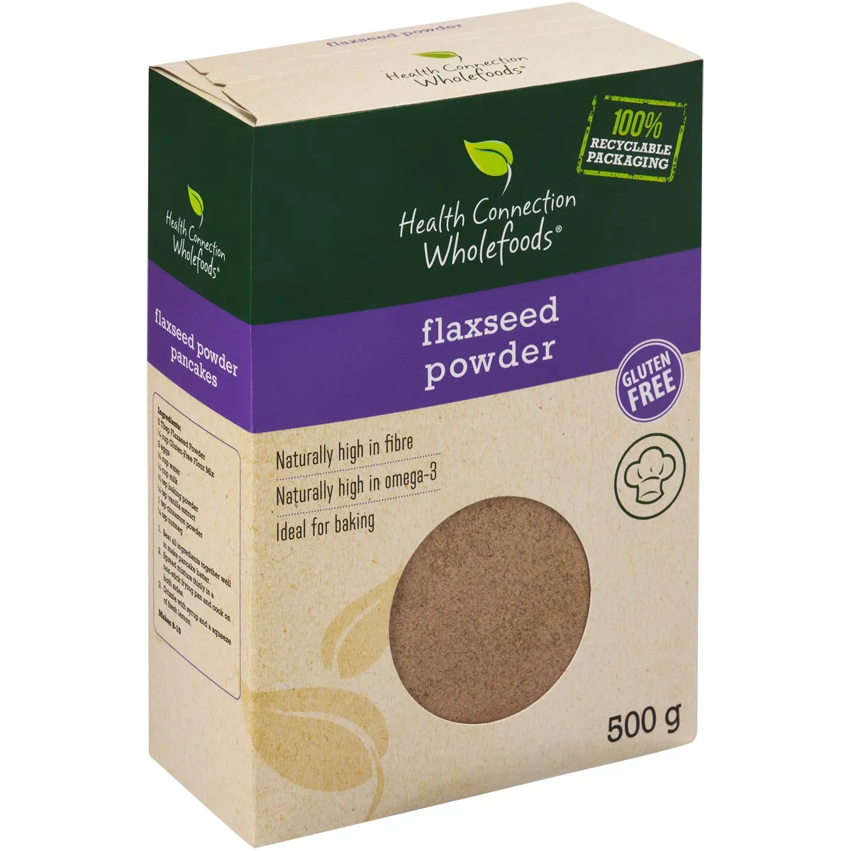 Poudre de lin Health Connection 500 g 2 Poudre de lin Health Connection 500 g