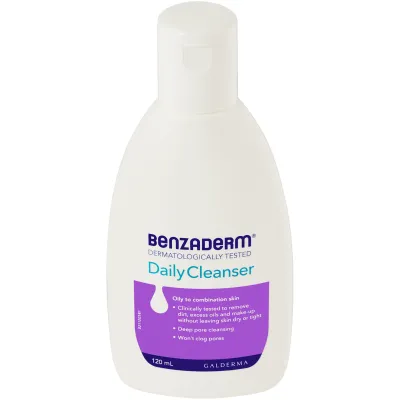 Nettoyant Peau Grasse Benzaderm 125 ml 2 Nettoyant Peau Grasse Benzaderm 125 ml