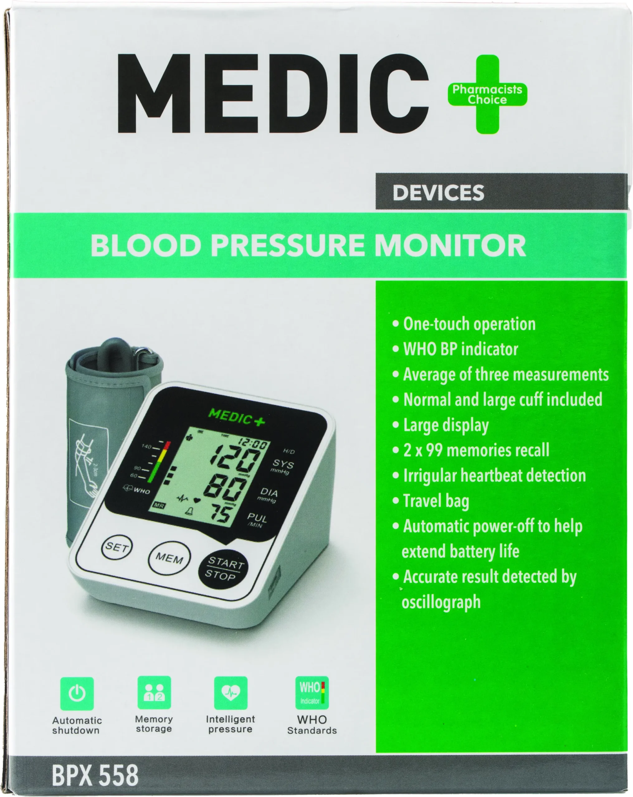Moniteur de tension artérielle Elite Medic 2 Moniteur de tension artérielle Elite Medic