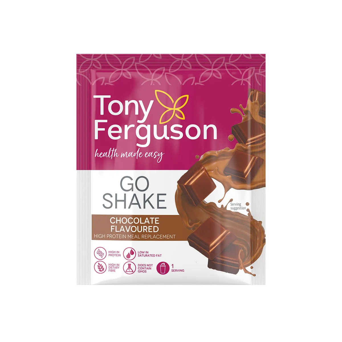Tony Ferguson Go Shake 35 g de chocolat 2 Tony Ferguson Go Shake 35 g de chocolat