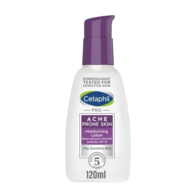 Lotion hydratante pour peau sujette à l'acné Cetaphil Spf30 120 ml 2 Lotion hydratante pour peau sujette à l'acné Cetaphil Spf30 120 ml