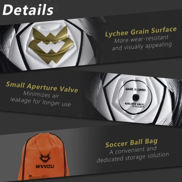 Ballon de football de qualité professionnelle pour la Premier League et la Ligue des Champions – Image 4