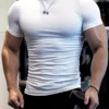 T-shirt de sport tendance à manches courtes T-shirt de sport tendance à manches courtes et col ras du cou pour homme 4 mai 2025 Kotazando