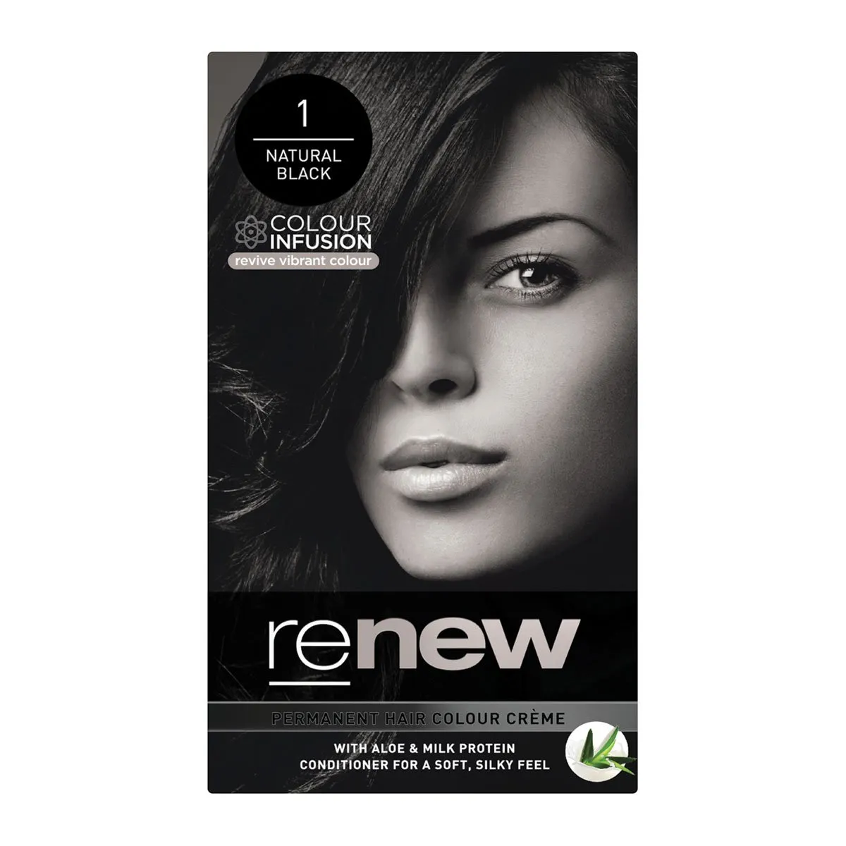 Crème colorante permanente pour cheveux Renew Natural Black 2 Crème colorante permanente pour cheveux Renew Natural Black
