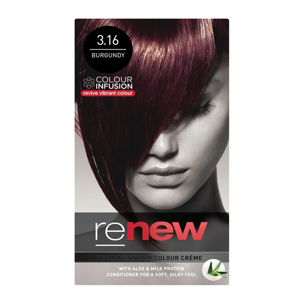 Crème colorante permanente pour cheveux Renew Burgundy 2 Crème colorante permanente pour cheveux Renew Burgundy