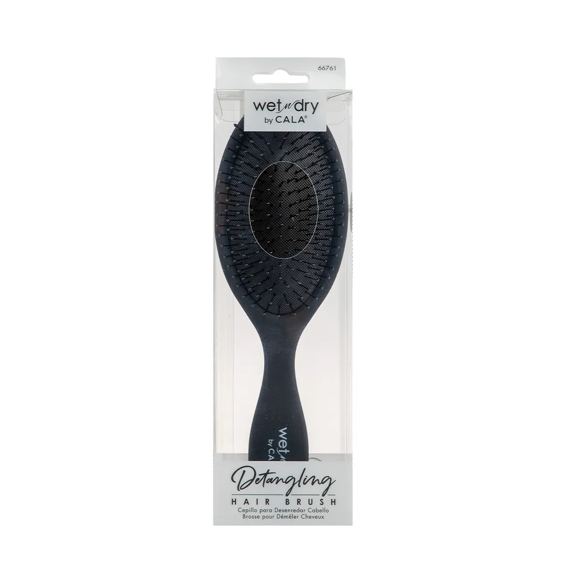 Brosse à cheveux démêlante Cala Wet & Dry noire S6 2 Brosse à cheveux démêlante Cala Wet & Dry noire S6