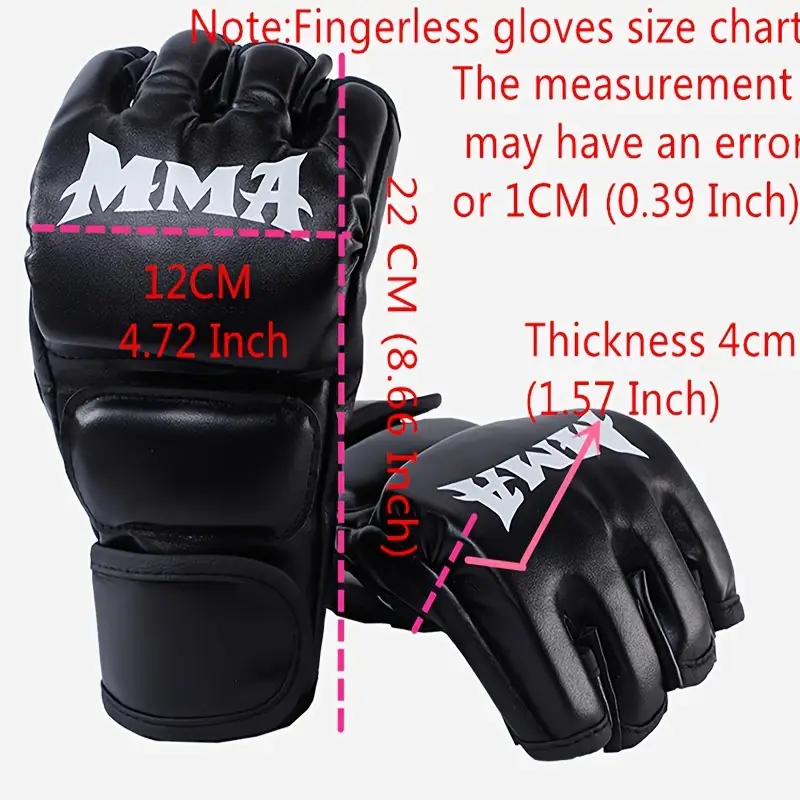 Paire de gants de boxe MMA haut de gamme pour adultes 3 Paire de gants de boxe MMA haut de gamme pour adultes – Image 2