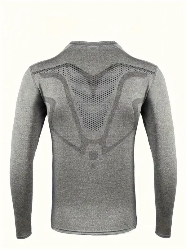 T-shirt athlétique slim à manches longues pour homme – Image 9