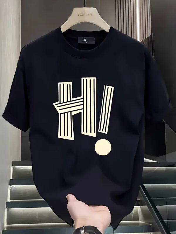 T-shirt décontracté à imprimé lettres