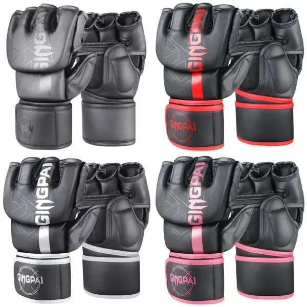 Paire de gants de boxe professionnels, adaptés au combat libre