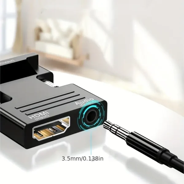 Adaptateur HDMI vers VGA avec audio, interface ligne HD – Image 6