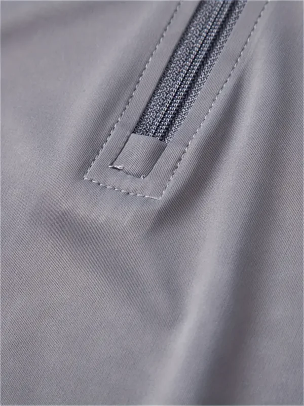 T-shirt homme manches longues demi-zippé – Image 6