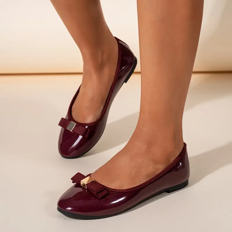 Ballerines Mary Jane élégantes pour femme avec nœud 3 Ballerines Mary Jane élégantes pour femme avec nœud – Image 2