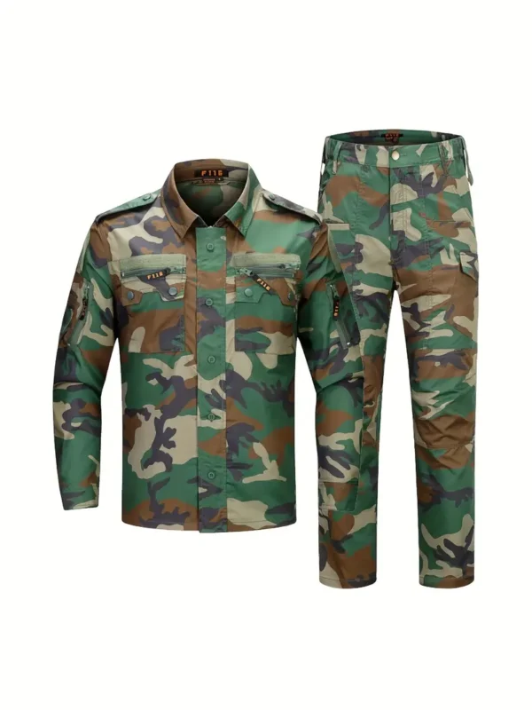Tenue tactique d'extérieur, manches longues, camouflage