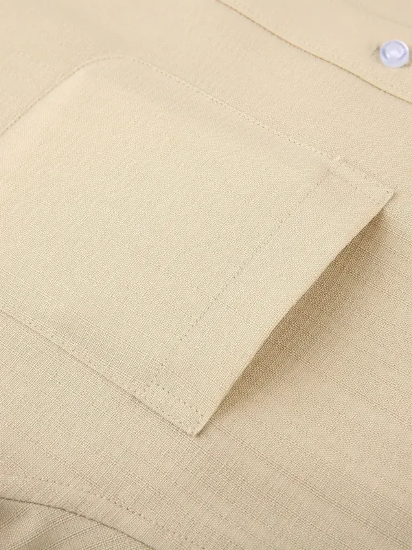 Chemise décontractée à manches longues et boutonnée pour homme avec poche poitrine – Image 23