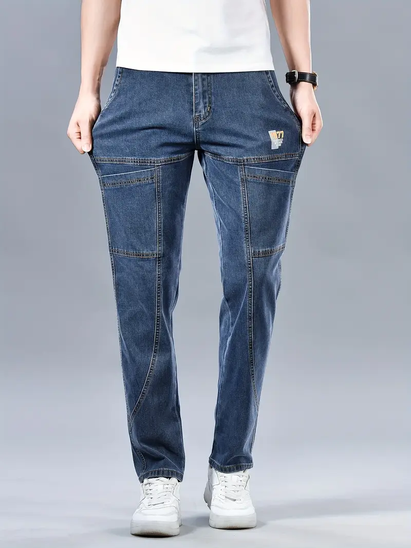 Jean cargo décontracté pour homme 9 Jean cargo décontracté pour homme – Image 8