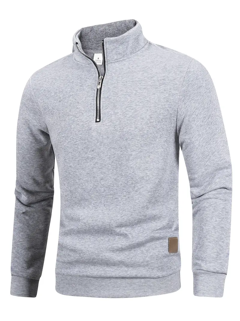 Sweat-shirt homme à col montant, doublure polaire 2 Sweat-shirt homme à col montant, doublure polaire
