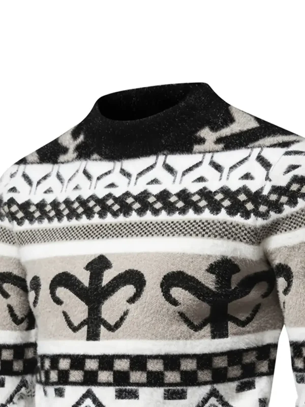 Pull en maille SENMEIGUO pour homme – Image 9