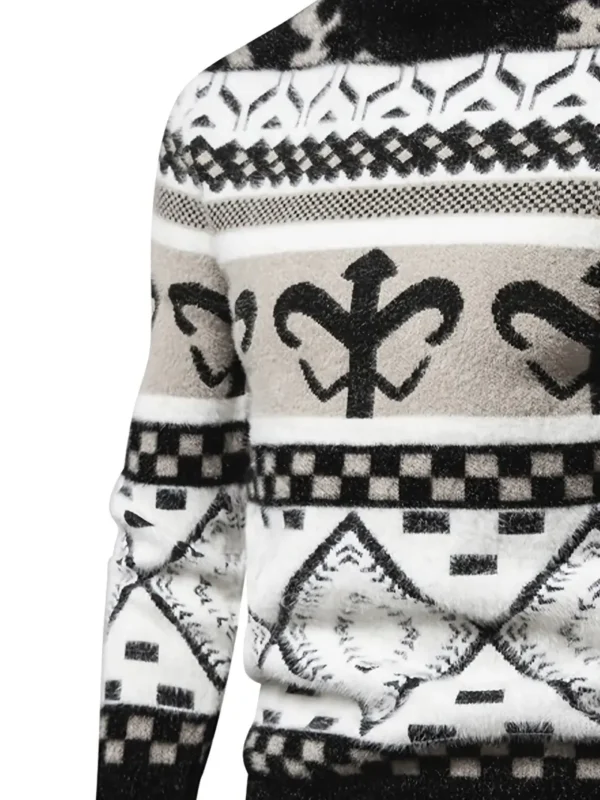 Pull en maille SENMEIGUO pour homme – Image 8