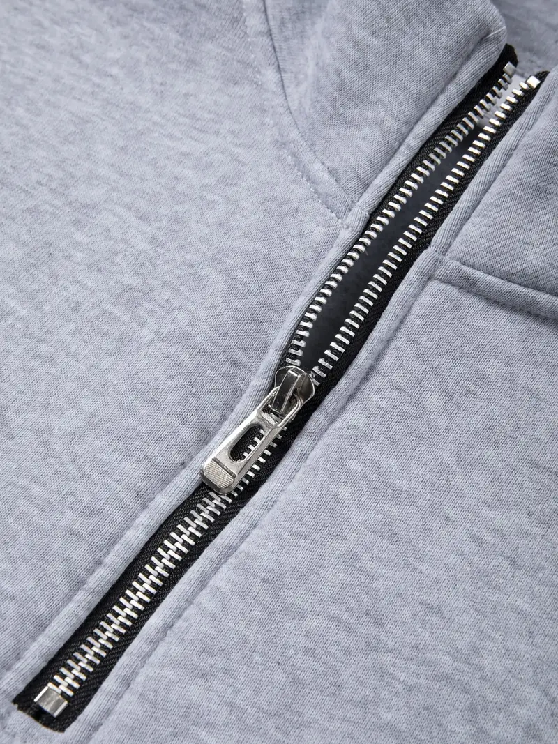 Sweat-shirt homme à col montant, doublure polaire 6 Sweat-shirt homme à col montant, doublure polaire – Image 5