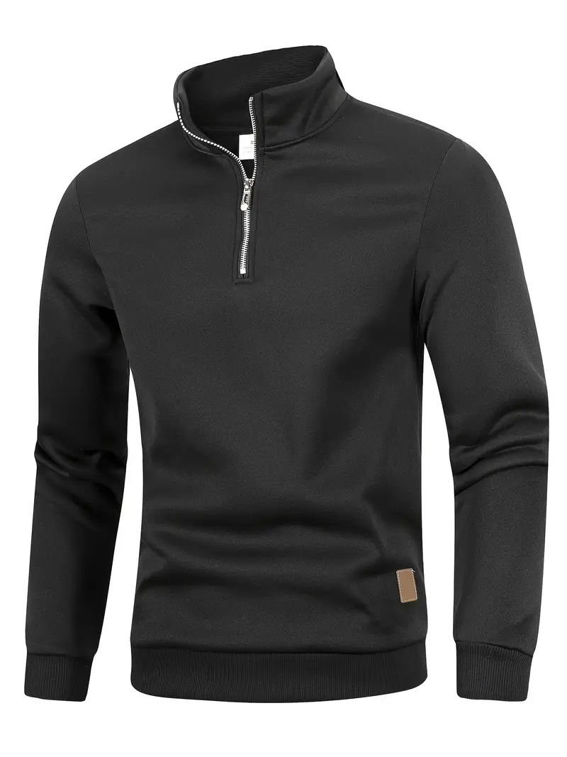 Sweat-shirt homme à col montant, doublure polaire 9 Sweat-shirt homme à col montant, doublure polaire – Image 8