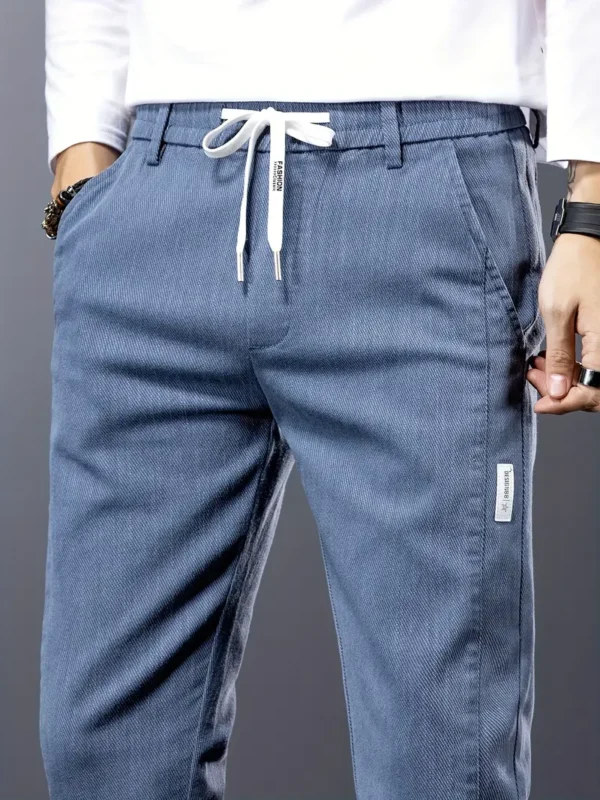 Pantalon slim uni pour homme avec poches – Image 21