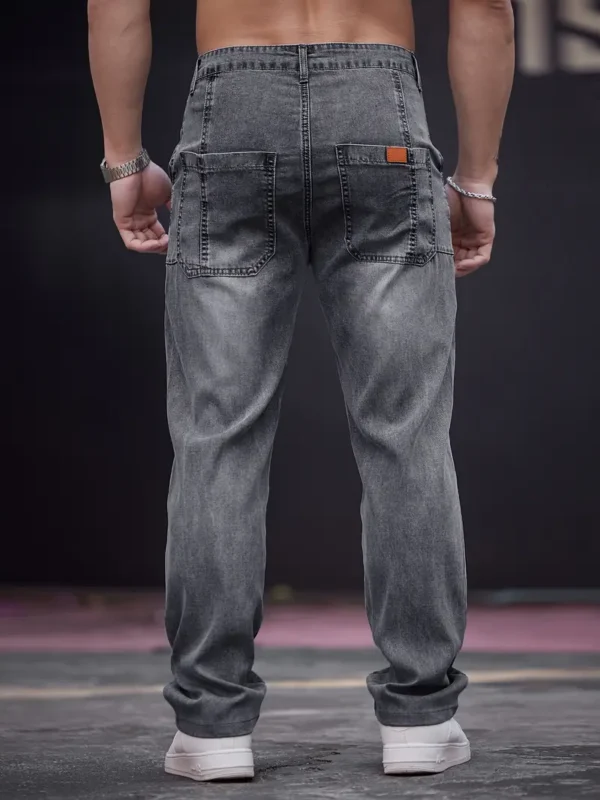 Pantalon homme coupe droite délavé en lyocell 2025 – Image 13