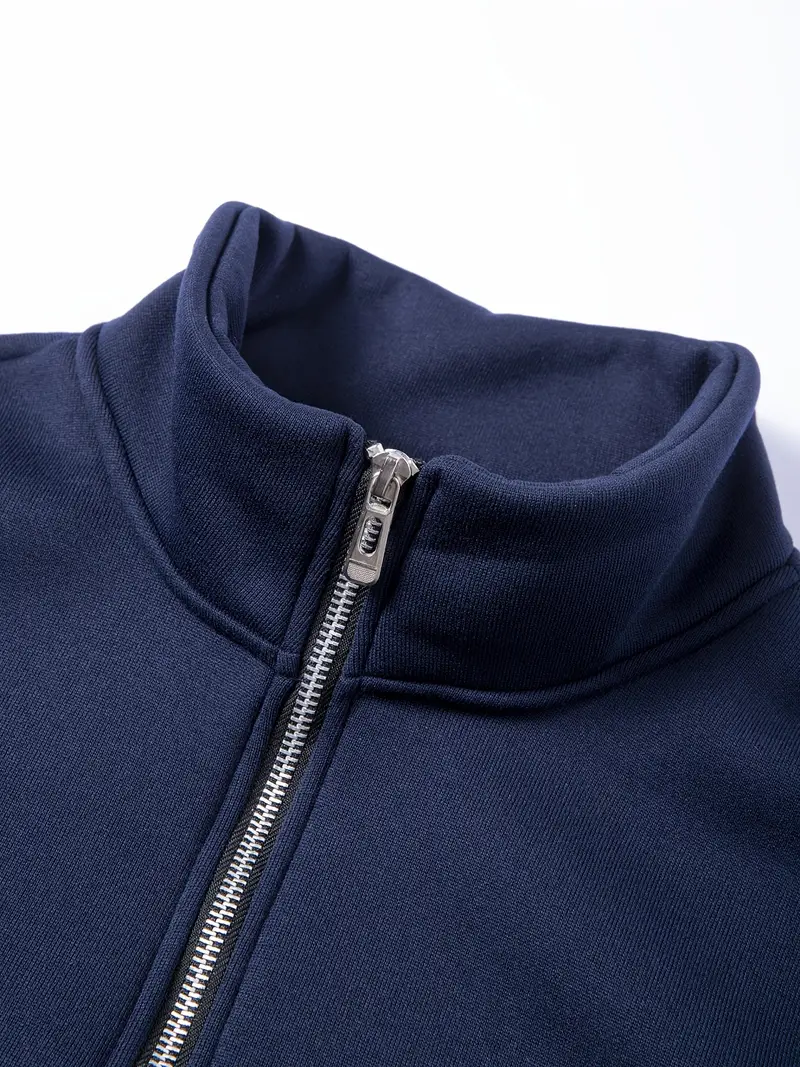 Sweat-shirt homme à col montant, doublure polaire 19 Sweat-shirt homme à col montant, doublure polaire – Image 18