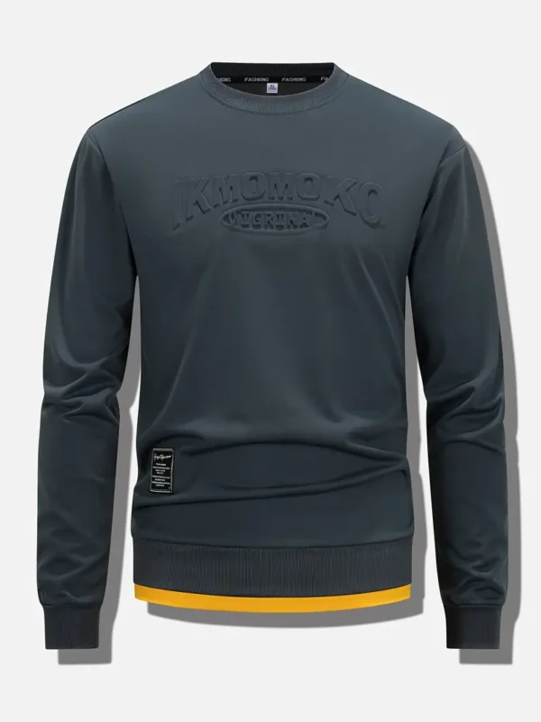 Sweat-shirt décontracté à col ras du cou pour homme – Image 9