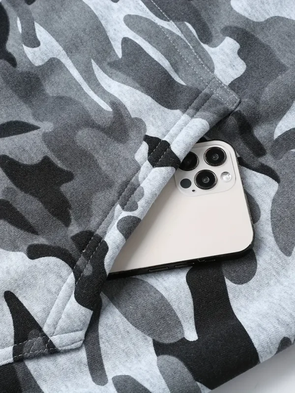 Sweat à capuche camouflage et ensemble sport pour homme – Image 5