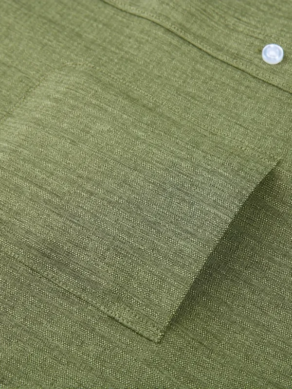 Chemise décontractée à manches longues et boutonnée pour homme avec poche poitrine – Image 13