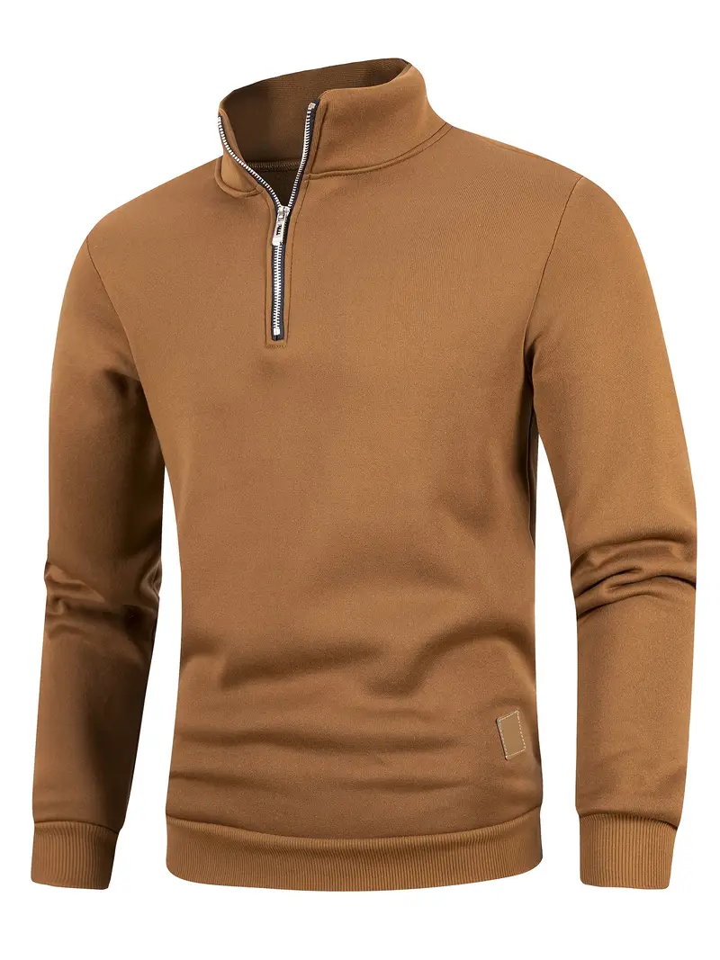 Sweat-shirt homme à col montant, doublure polaire 13 Sweat-shirt homme à col montant, doublure polaire – Image 12