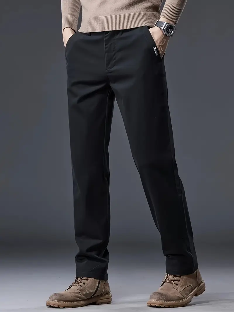 Pantalon droit en coton mélangé premium pour homme 16 Pantalon droit en coton mélangé premium pour homme – Image 15