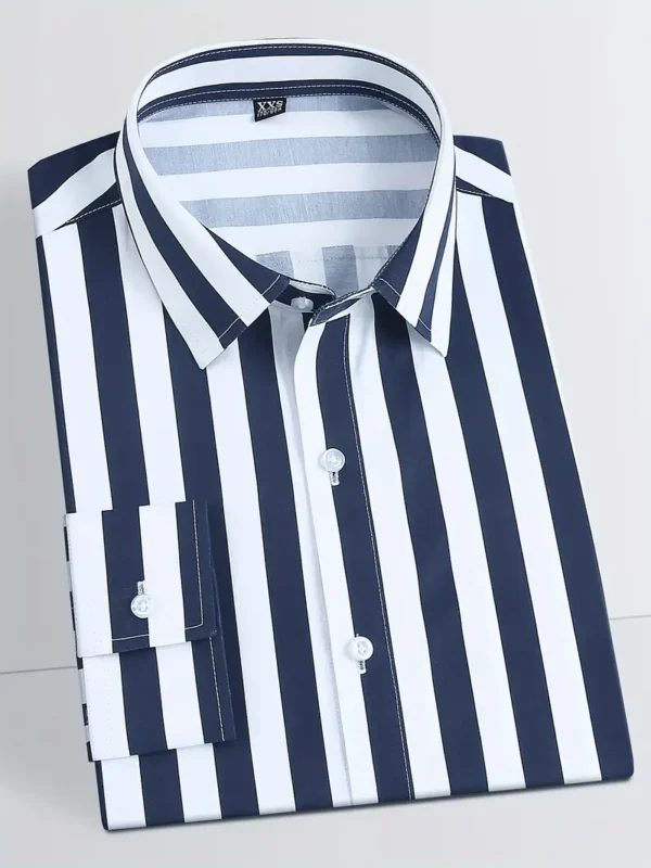 Chemise élégante à manches longues et rayures verticales – Image 6