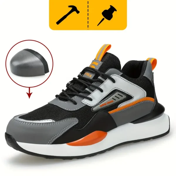 Chaussures de travail GUYISA grande taille pour homme avec embout en acier