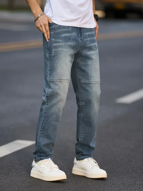Jean délavé extensible pour homme – Image 2