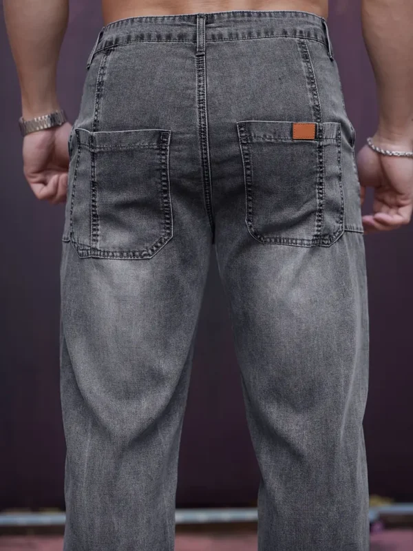 Pantalon homme coupe droite délavé en lyocell 2025 – Image 12
