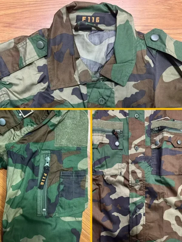 Tenue tactique d'extérieur, manches longues, camouflage – Image 4