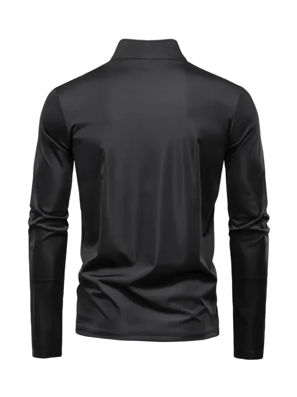 T-shirt homme manches longues demi-zippé – Image 17