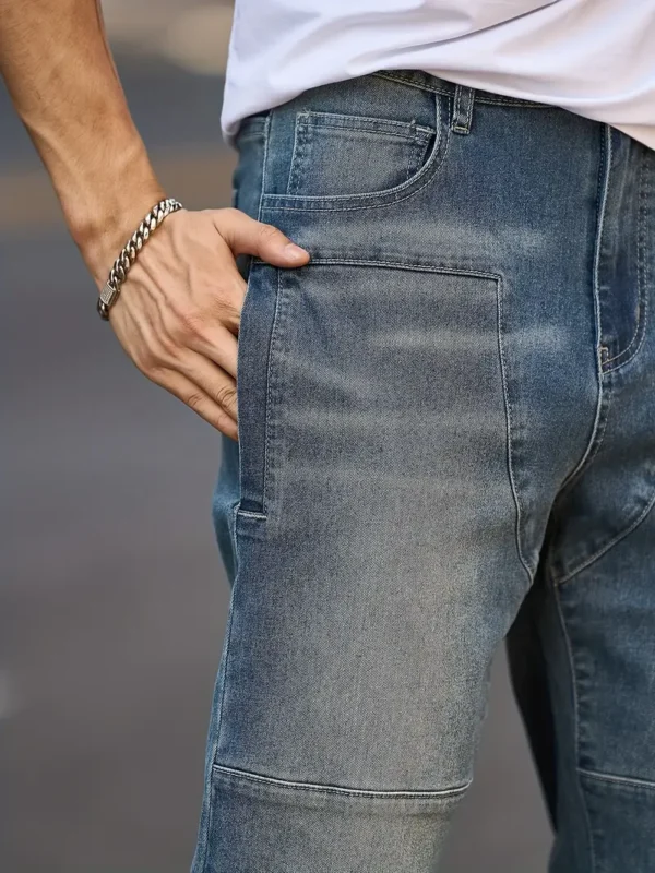 Jean délavé extensible pour homme – Image 6