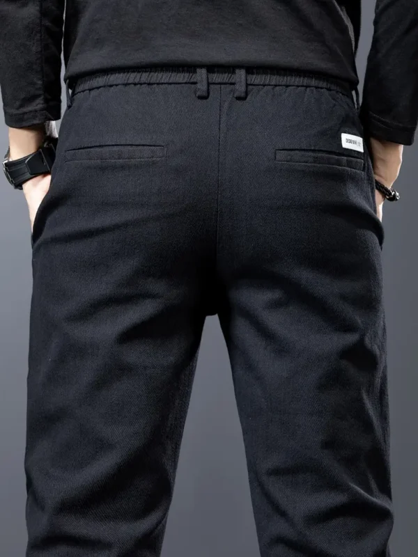 Pantalon slim uni pour homme avec poches – Image 6