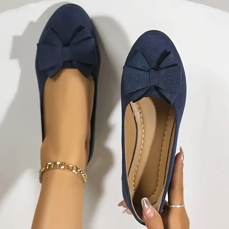 Chaussures plates à nœud pour femme 7 Chaussures plates à nœud pour femme – Image 6