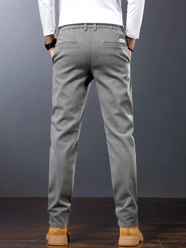 Pantalon slim uni pour homme avec poches – Image 15